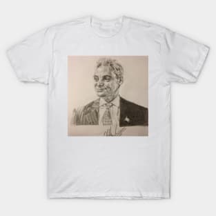 RAHM EMMANUEL PORTRAIT IN PENCIL T-Shirt